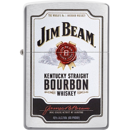 Zippo 2022 Zippo Satin Chrome Jim Beam, ZIP-49325
